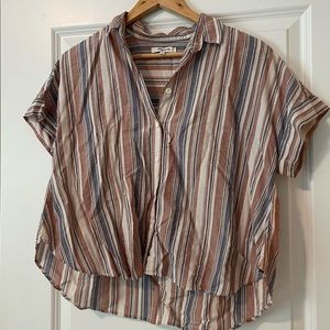 Madewell Striped Short-Sleeve Shirt